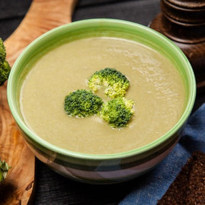 Velouté hyperprotéiné aux brocolis sans gluten