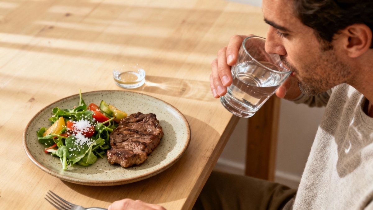 Boire pendant les repas : l'erreur qui gonfle votre ventre - Mincidelice