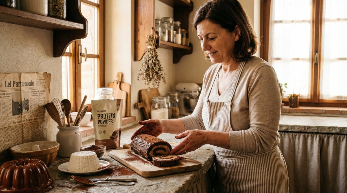 Bûche sotto 150 kcal: cioccolato proteico che sorprende - Mincidelice