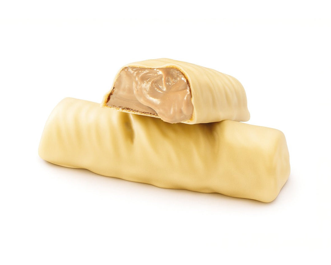 Barre crémeuse hyperprotéinée au chocolat blanc fourrée à la noisette - Mincidelice