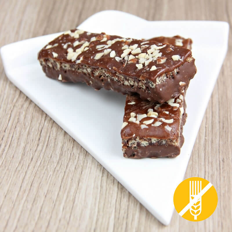 Barre double chocolat crunch - Mincidelice