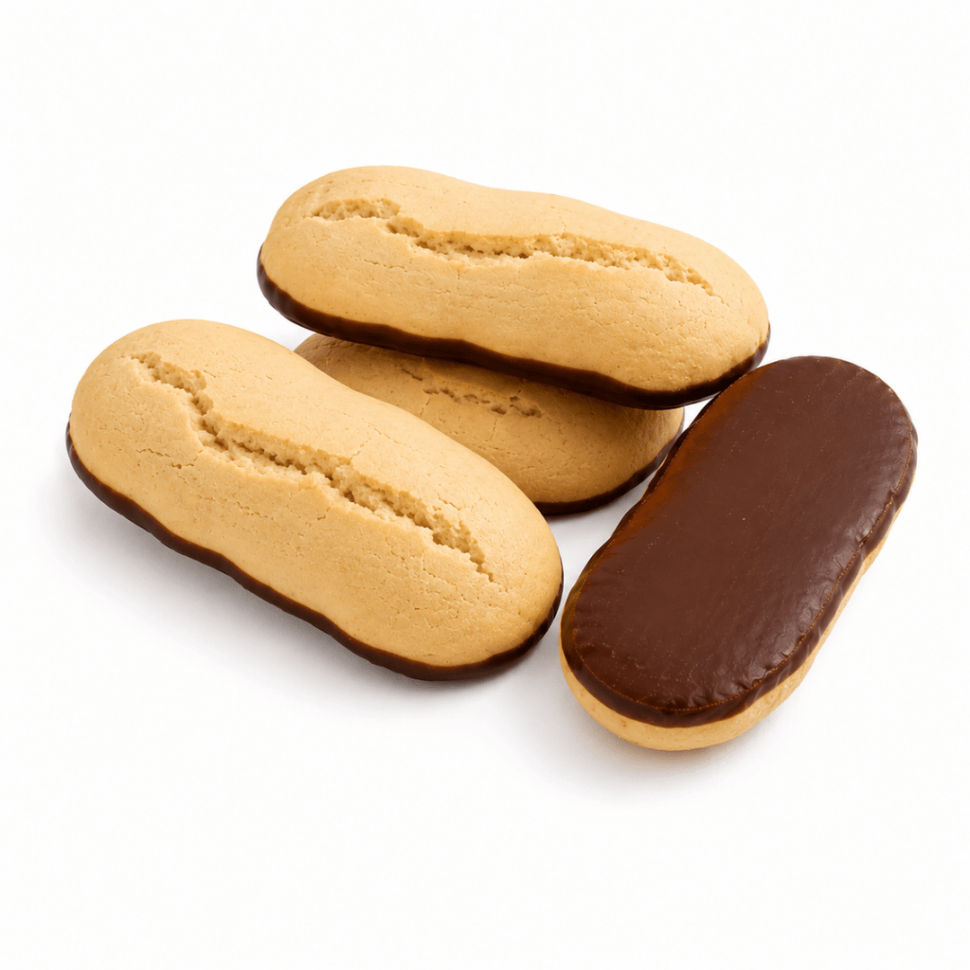 Biscuits protéinés secs noisette socle chocolat - Mincidelice