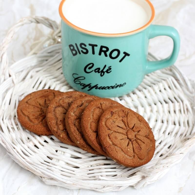 Biscuits secs hyperprotéinés cacao noisette - Mincidelice