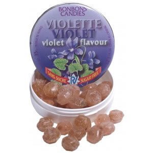 Bonbons ronds à la violette - Mincidelice