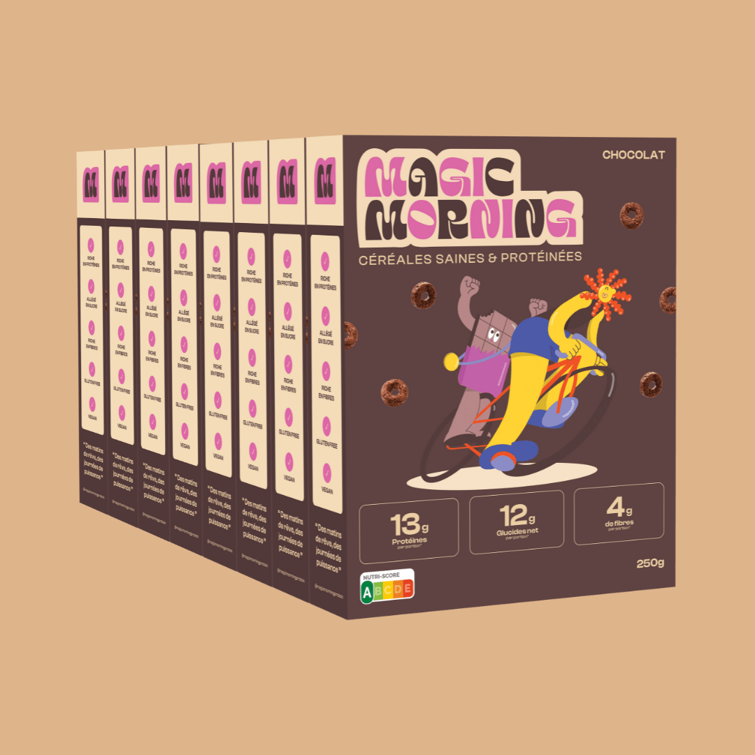 Céréales protéinés sans édulcorant Chocolat - Magic Morning - Mincidelice