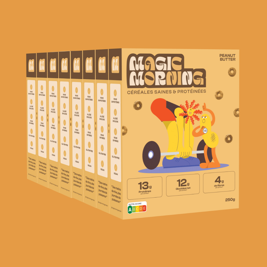 Céréales protéinés sans édulcorant Peanut Butter - Magic Morning - Mincidelice