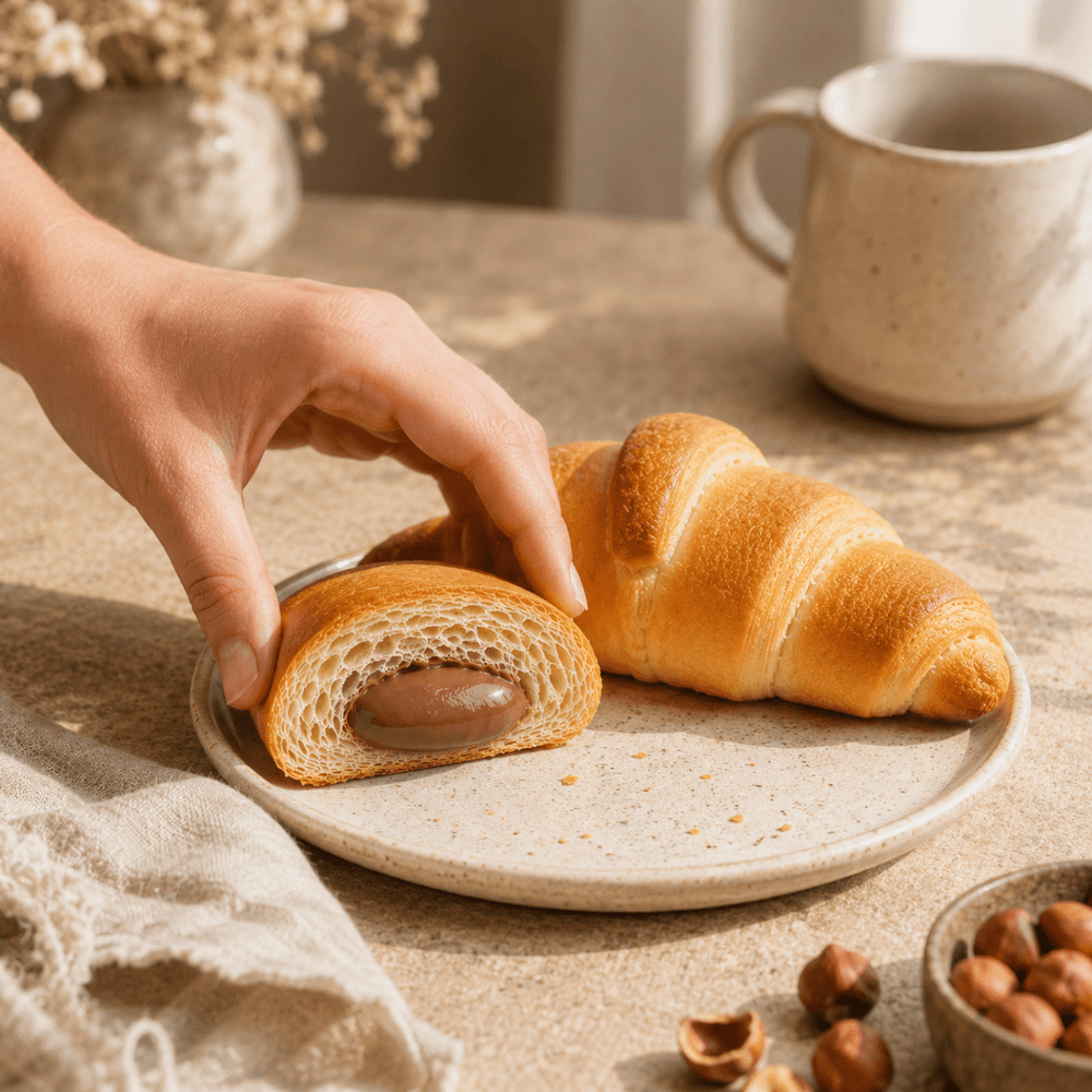 Croissant chocolat-noisette hyperprotéiné sachet individuel de 50g - Mincidelice