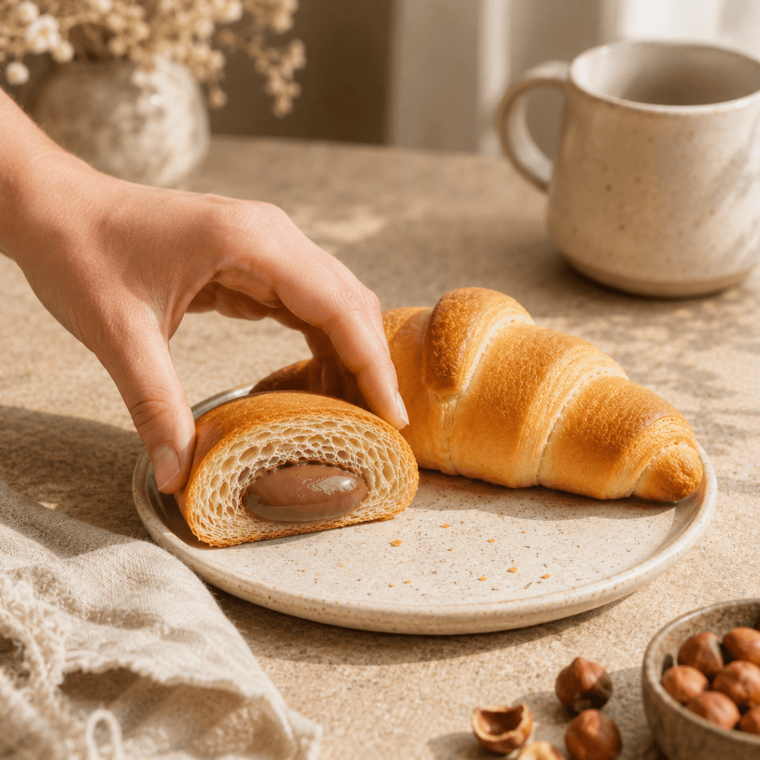 Croissant chocolat-noisette hyperprotéiné sachet individuel de 50g - Mincidelice