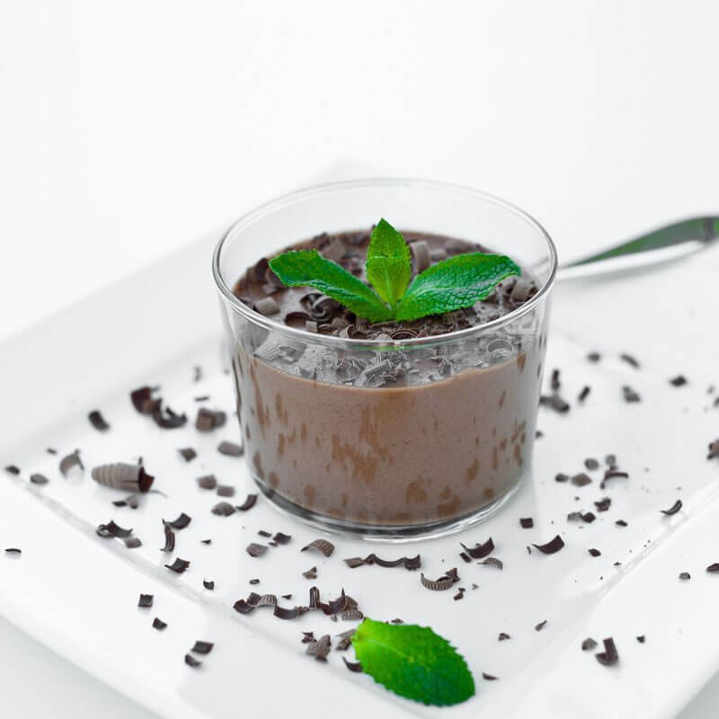 Entremets chocolat copeaux de cacao - Mincidelice