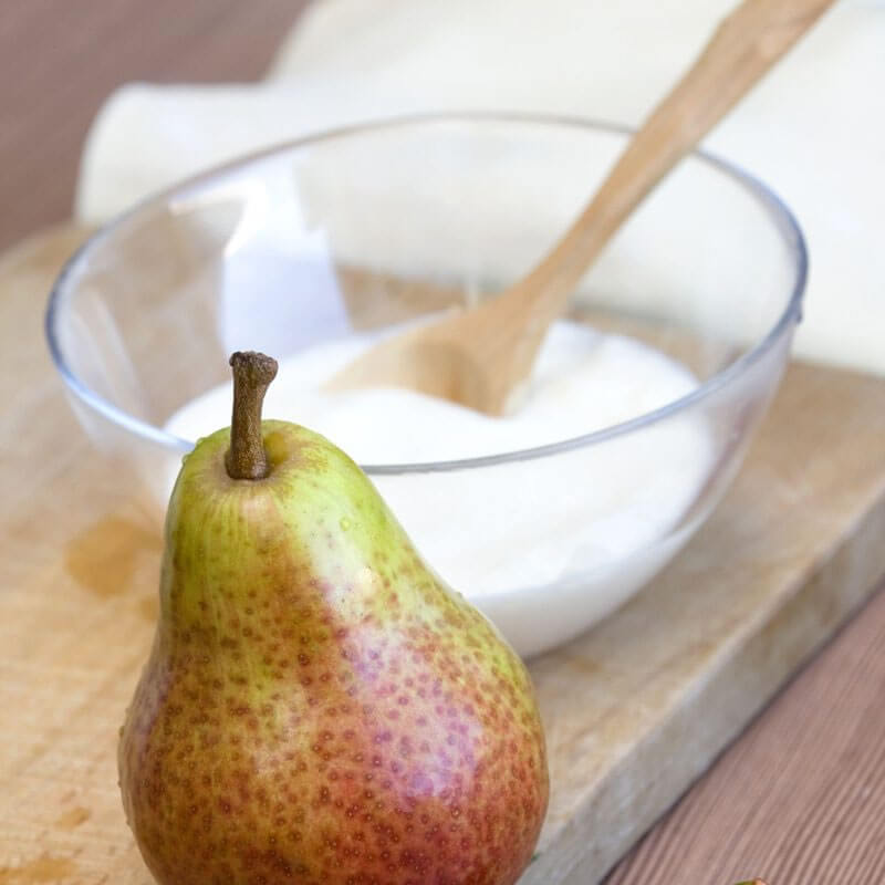 Entremets pêche poire - Mincidelice