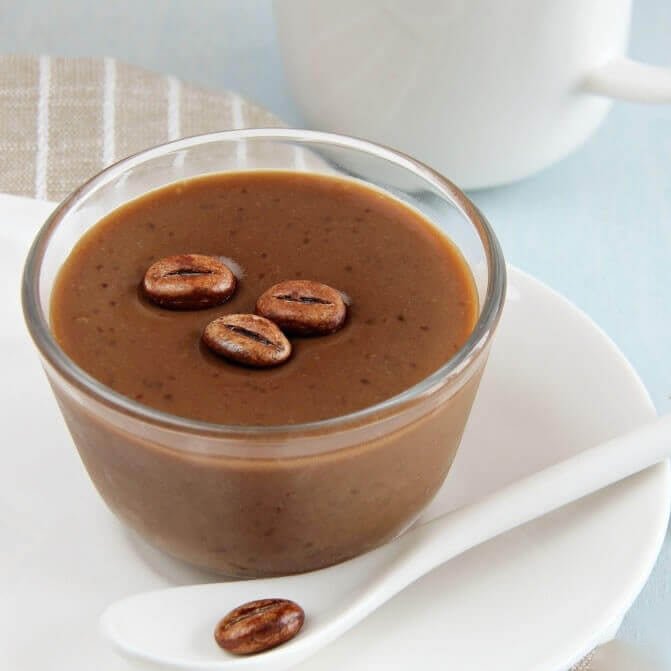 Entremets protéiné saveur café sans gluten - Mincidelice