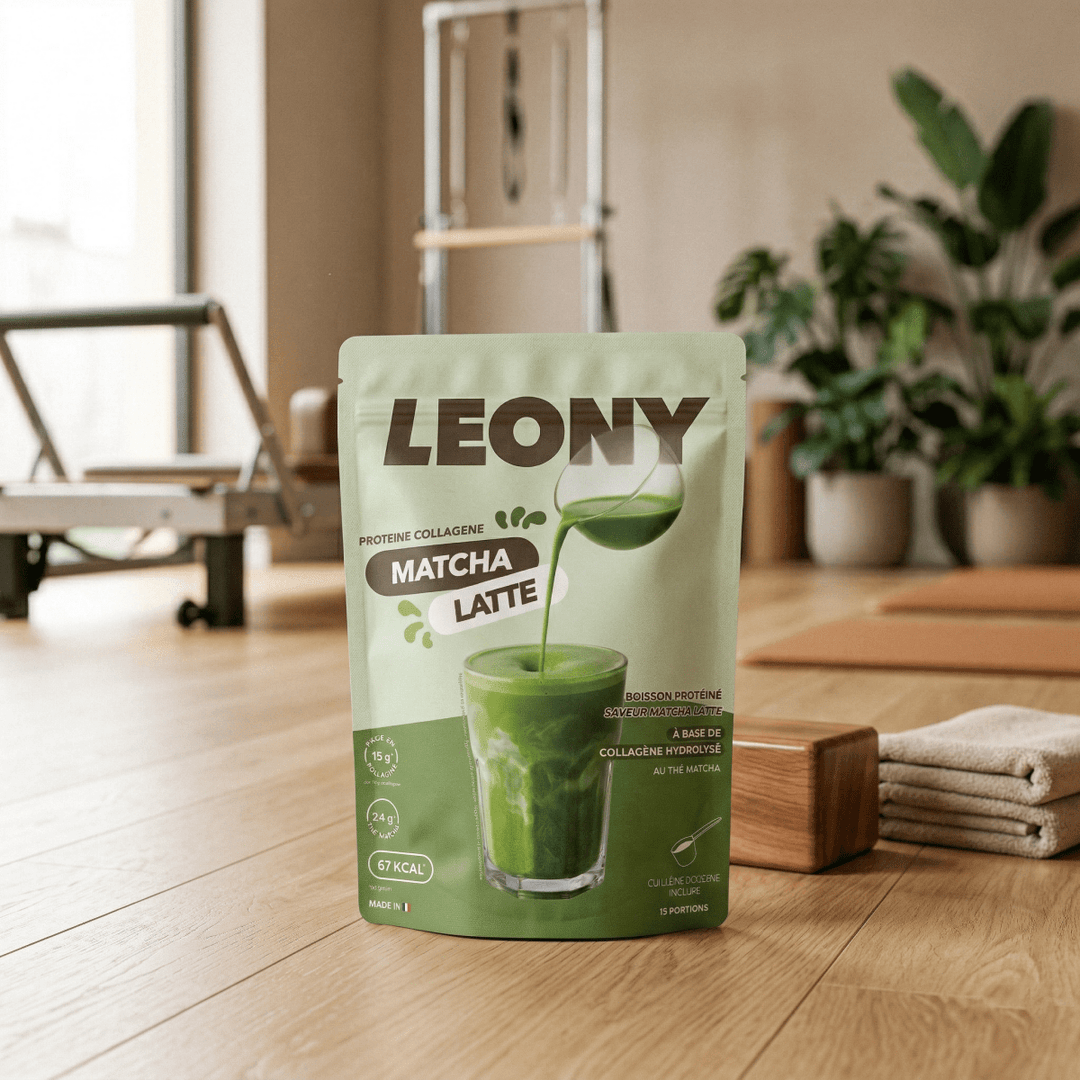 Matcha Latte protéiné au collagène - LEONY - Mincidelice