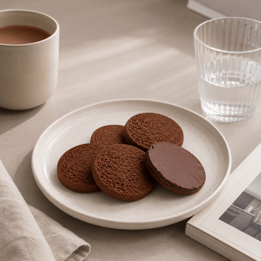 Mini palets protéinés shortbreads double chocolat - Mincidelice