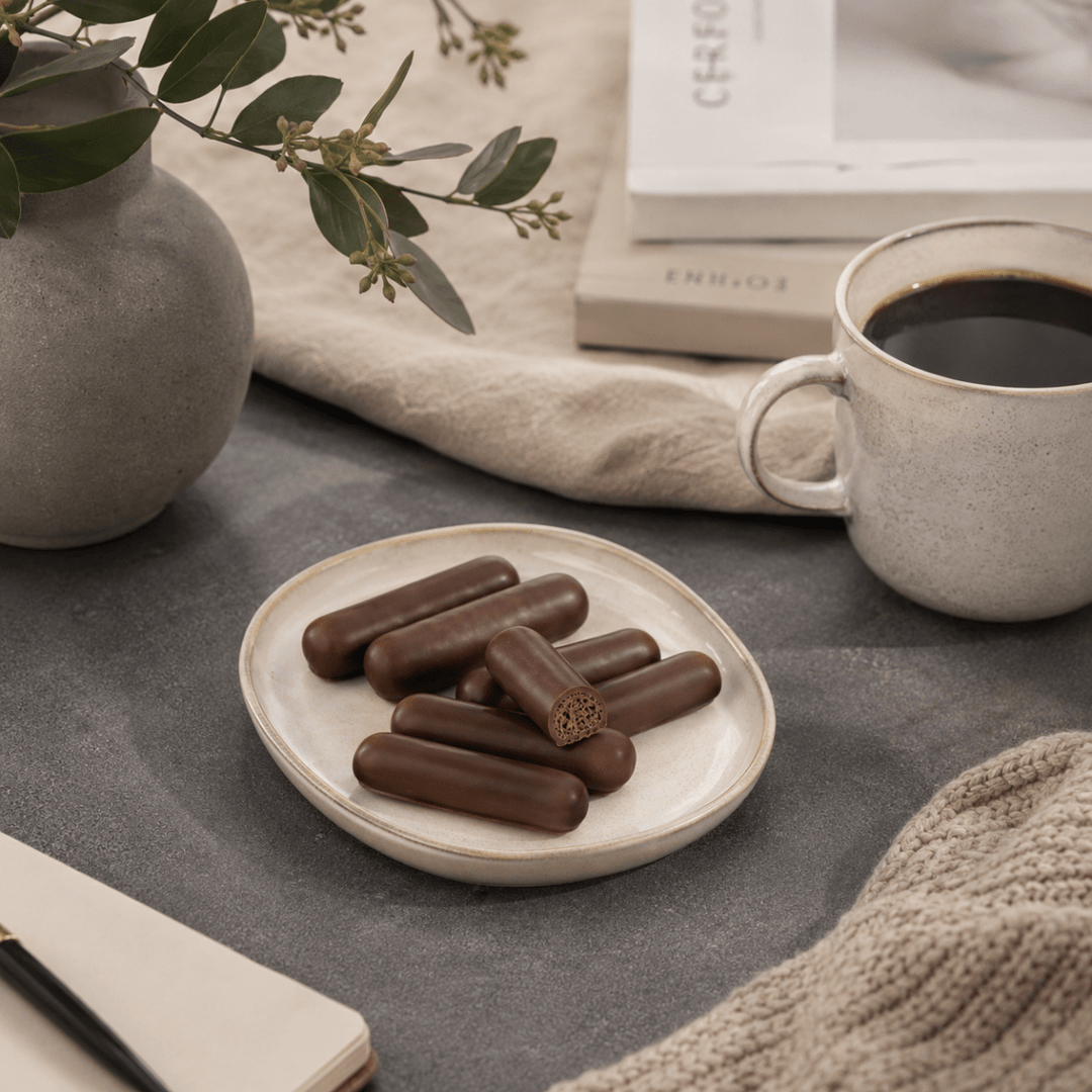 Mini sticks chocolat noir hyperprotéinés sans gluten - Mincidelice