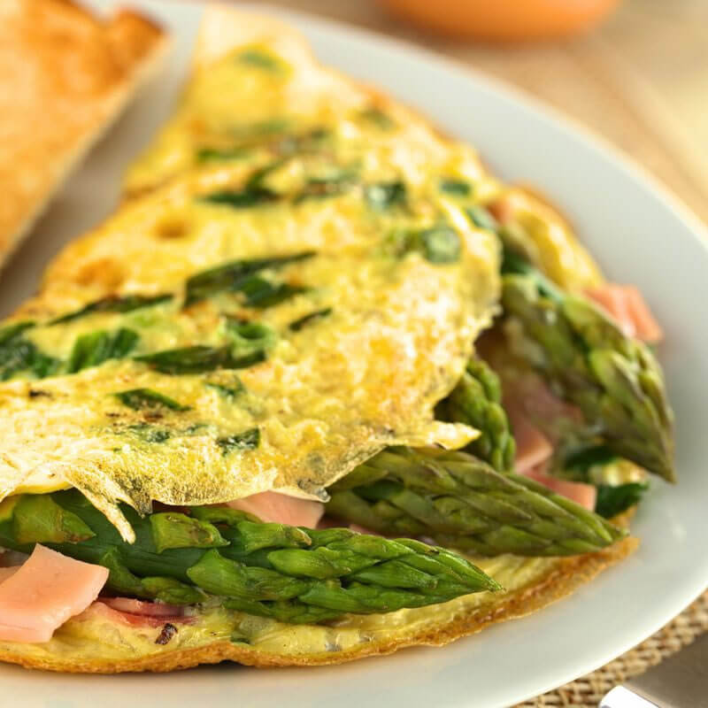 Omelette aux asperges - Mincidelice