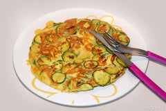 Omelette au four aux courgettes et tomates