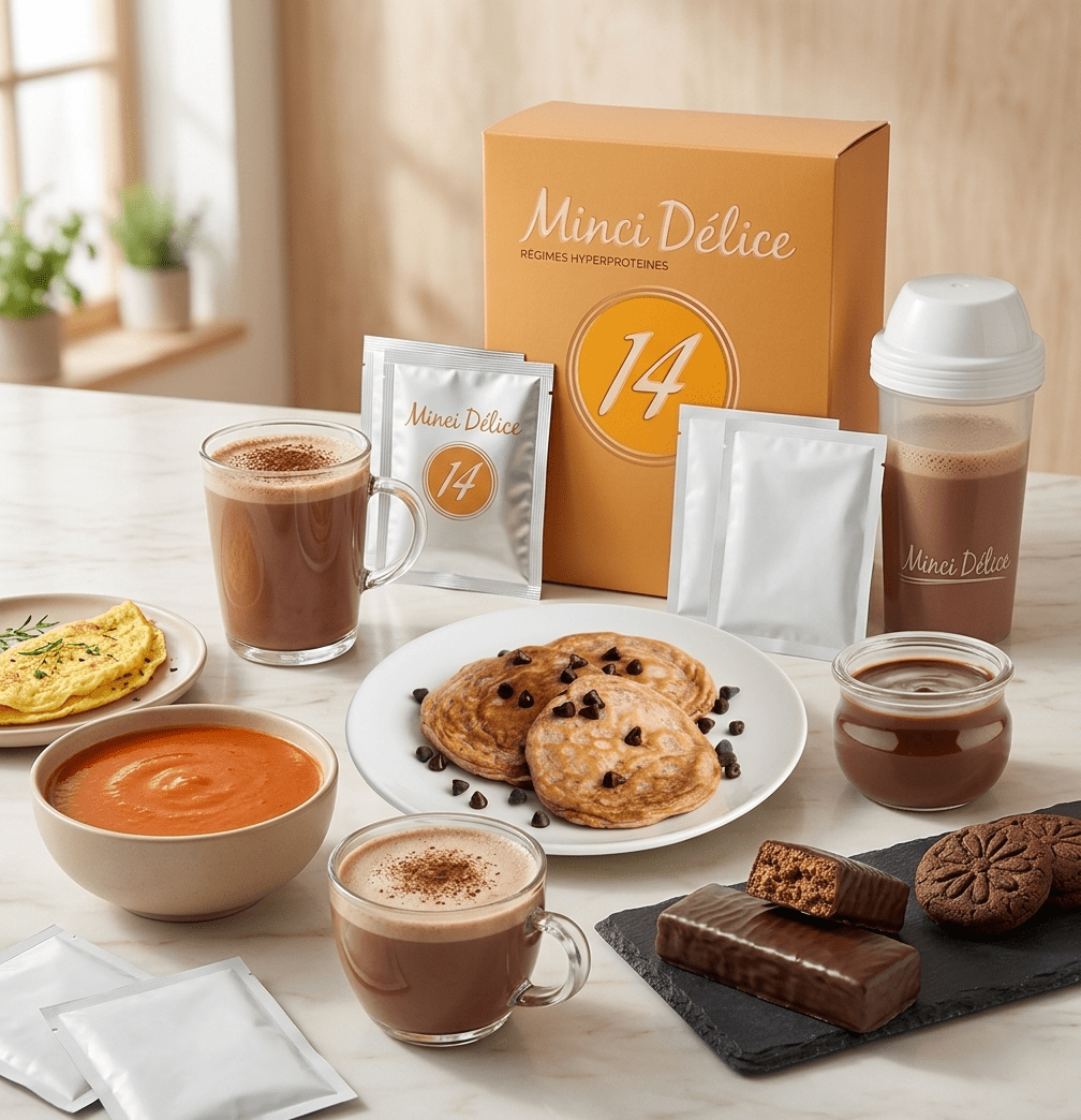 Régime hyperprotéiné 14 jours 100% chocolat - Mincidelice
