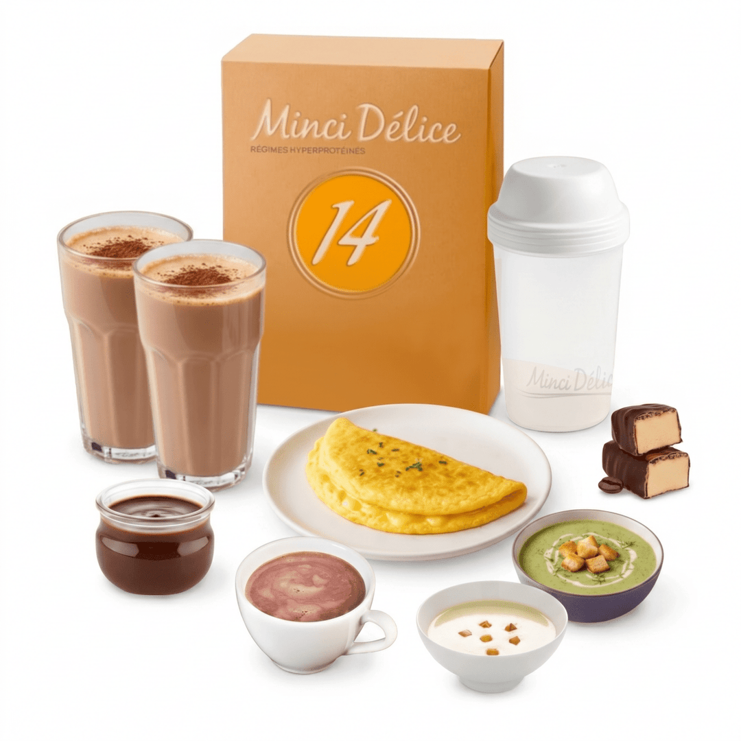Régime hyperprotéiné 14 jours Boissons chocolat - Mincidelice