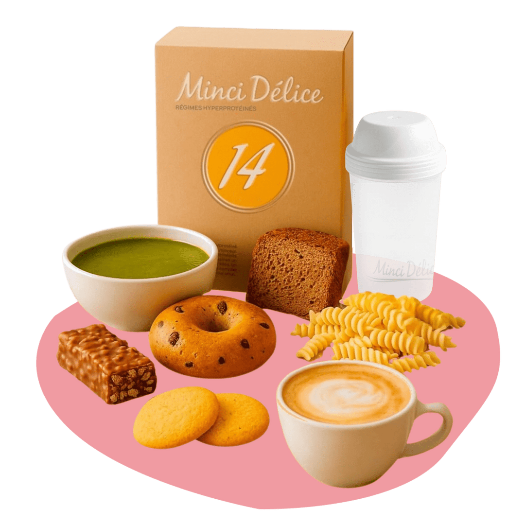 Régime hyperprotéiné 14 jours GOURMAND (jusqu'à - 5kg) - Mincidelice