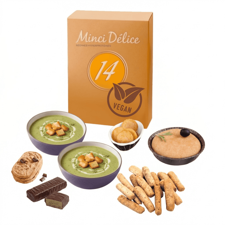 Régime hyperprotéiné 14j VEGAN - Mincidelice