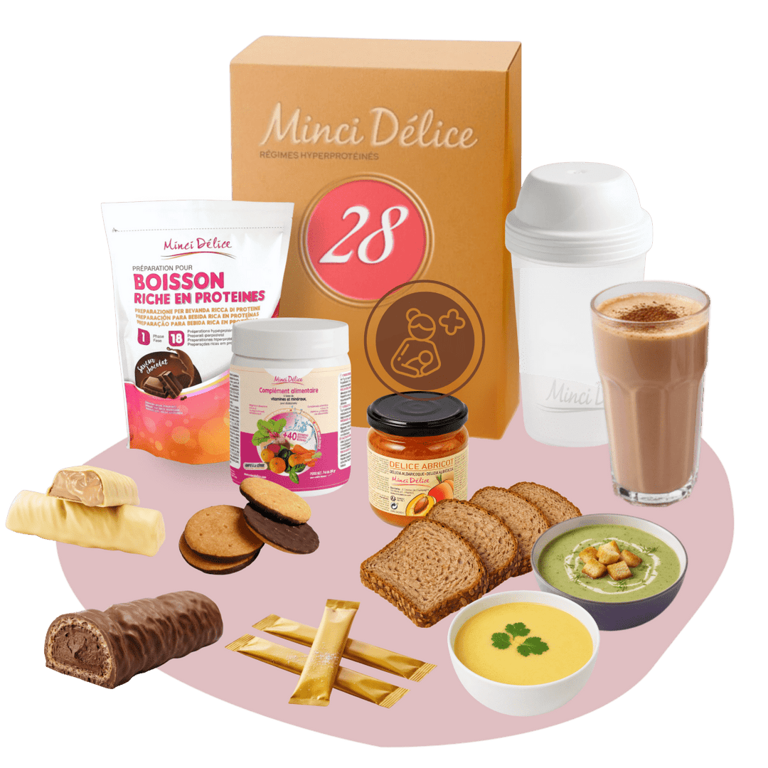 Régime hyperprotéiné 28 jours POST PARTUM (jusqu'à - 9kg) - Mincidelice