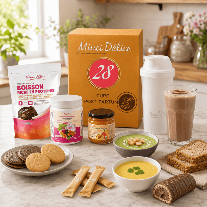 Régime hyperprotéiné 28 jours POST PARTUM (jusqu'à - 9kg) - Mincidelice