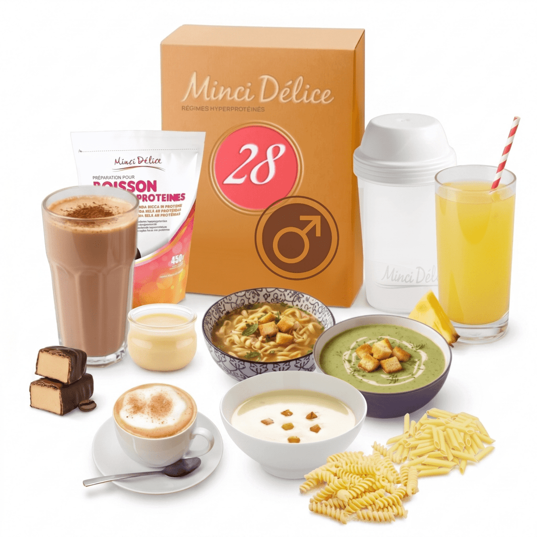 Régime hyperprotéiné homme 28 jours - Mincidelice