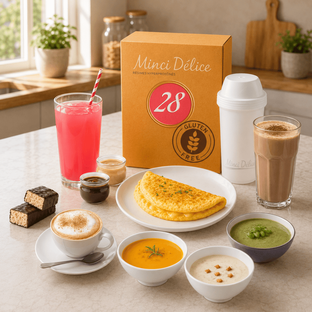 Régime hyperprotéiné sans gluten pour 28 jours - Mincidelice