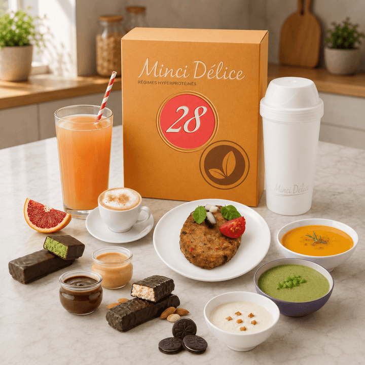 Régime hyperprotéiné végétarien pack pour 28 jours - Mincidelice