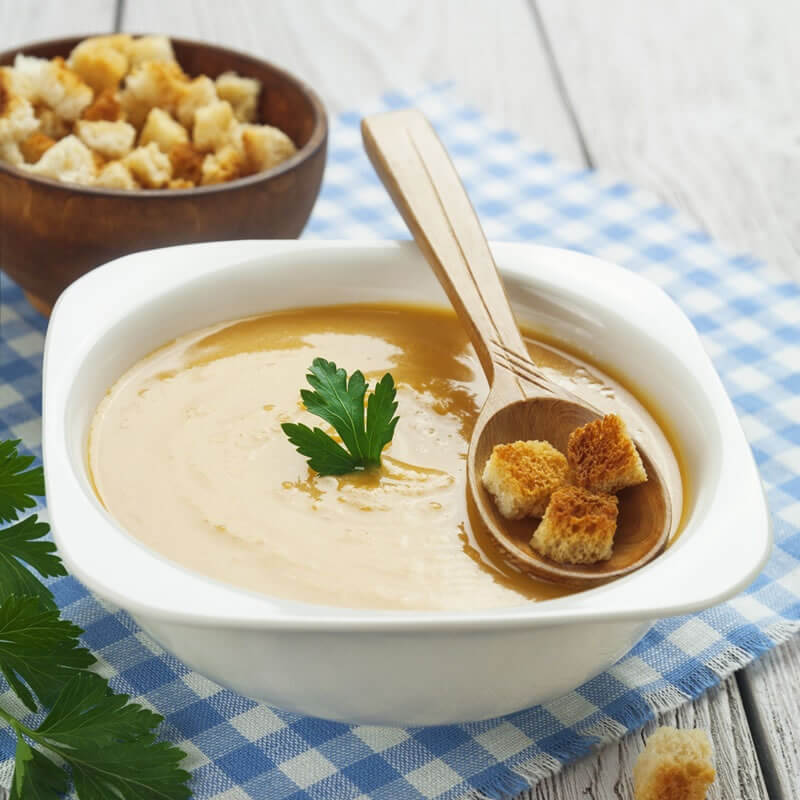 Soupe 8 légumes et croûtons - Mincidelice