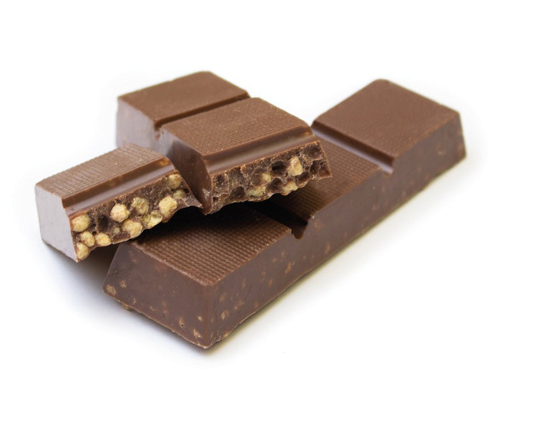 Tablette de chocolat au lait croustillante hyperprotéinée avec collagène - Mincidelice