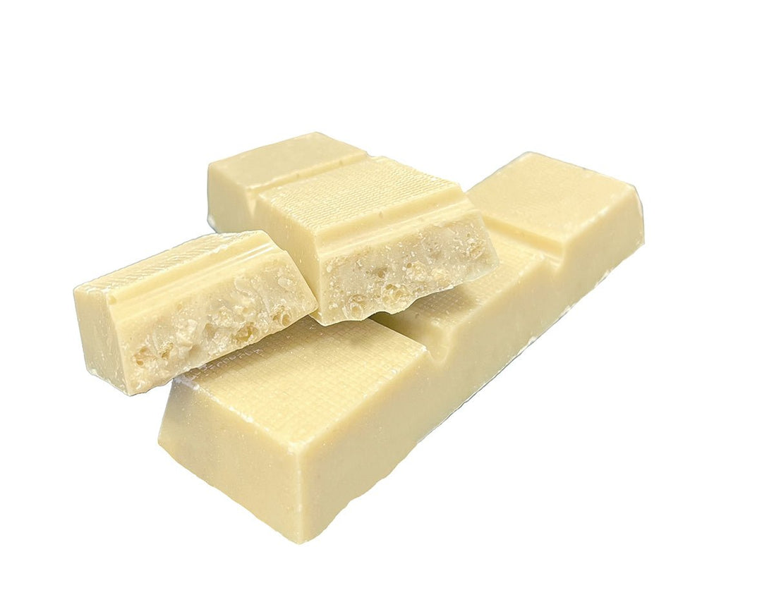 Tablette de chocolat blanc croustillante hyperprotéinée avec collagène - Mincidelice