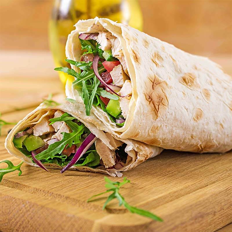 Wraps hyperprotéinés minceurs 4 x 40g - Mincidelice